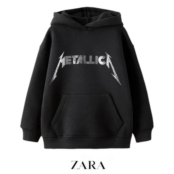 Zara Other - ZARA Kids | Black | METALLICA SWEATSHIRT